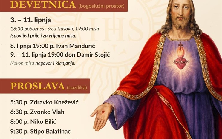 Početak devetnice Presvetom Srcu Isusovu u Palmotićevoj